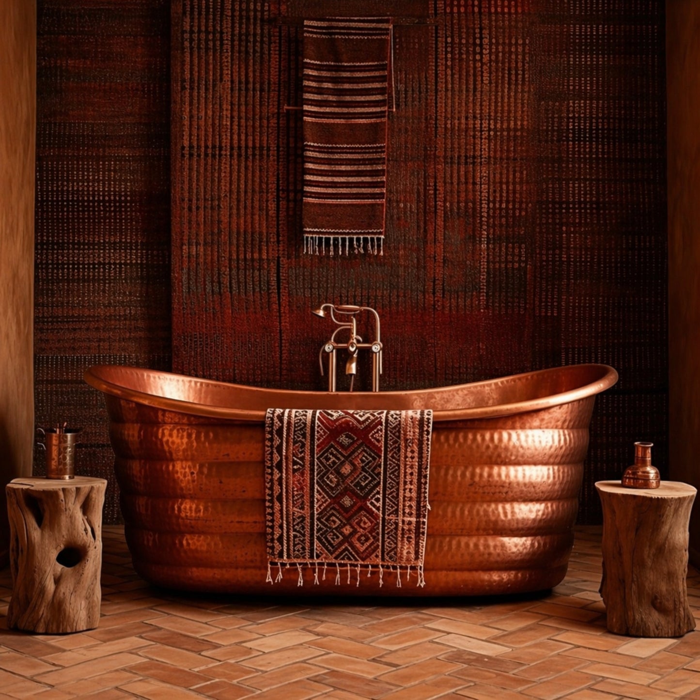 Premium Copper Bathtub Luxury Zenara