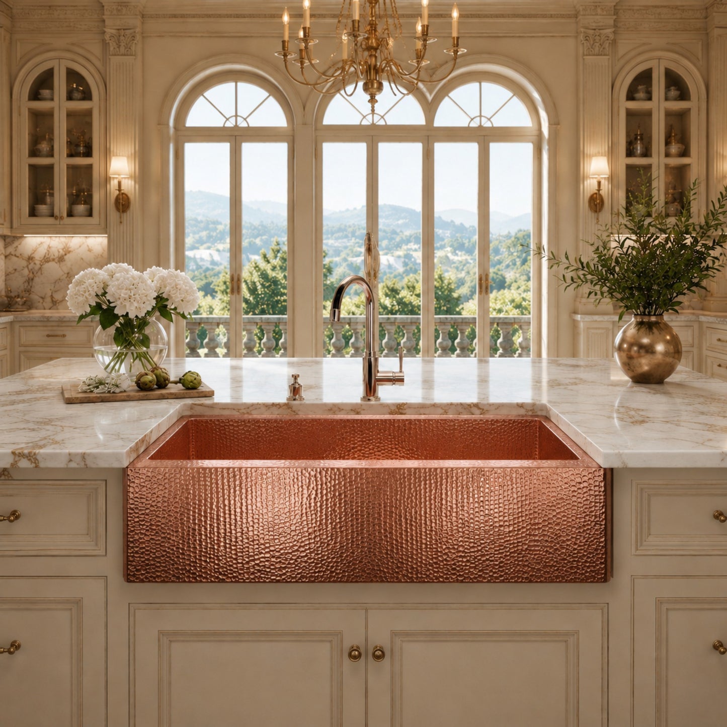Premium Copper Farmhouse Kitchen Sink