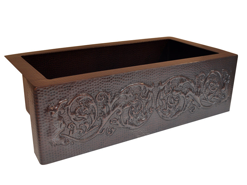 Premium Copper Farmhouse Kitchen Sink With Design