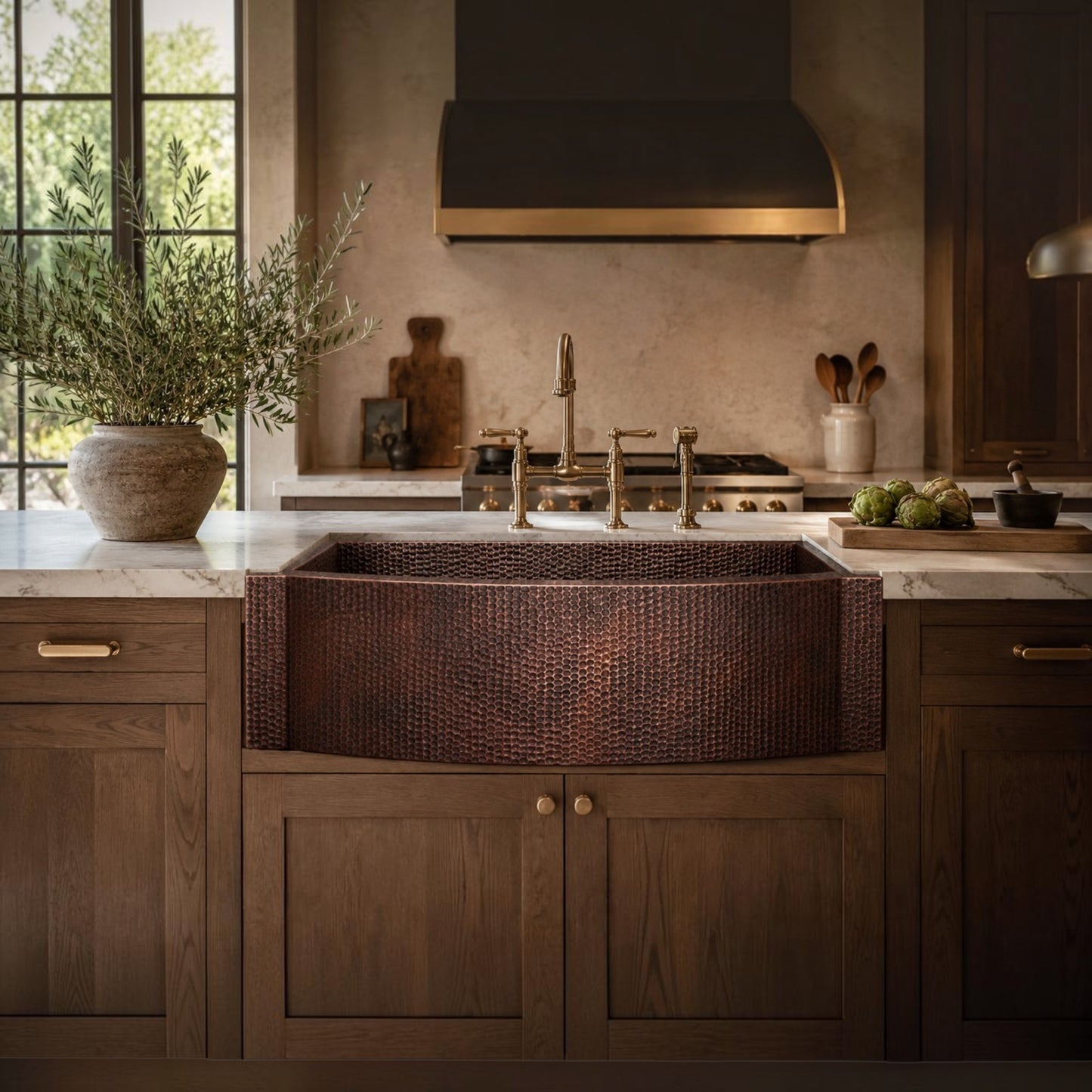 Premium Copper Farmhouse Kitchen Sink Havana Design