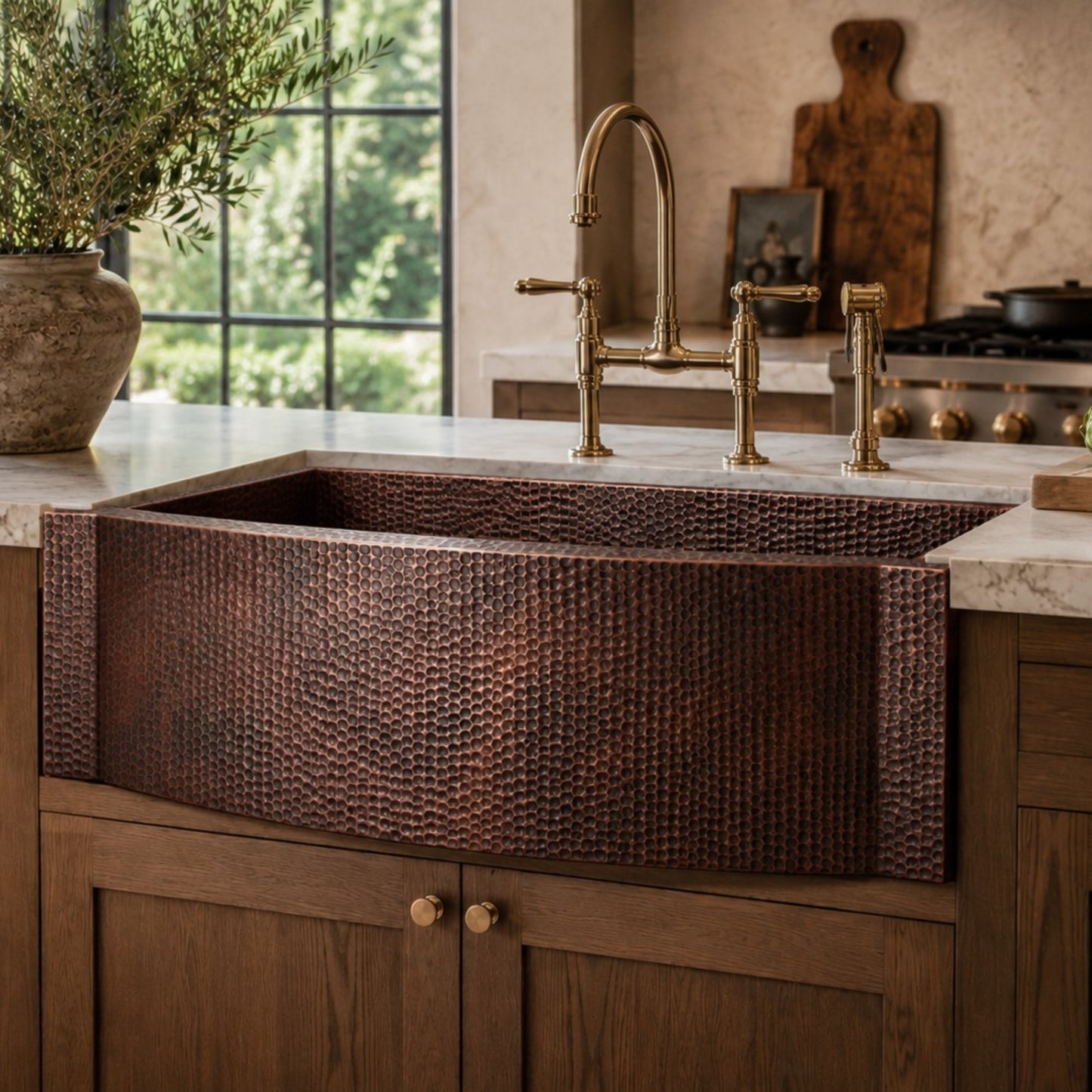 Premium Copper Farmhouse Kitchen Sink Havana Design