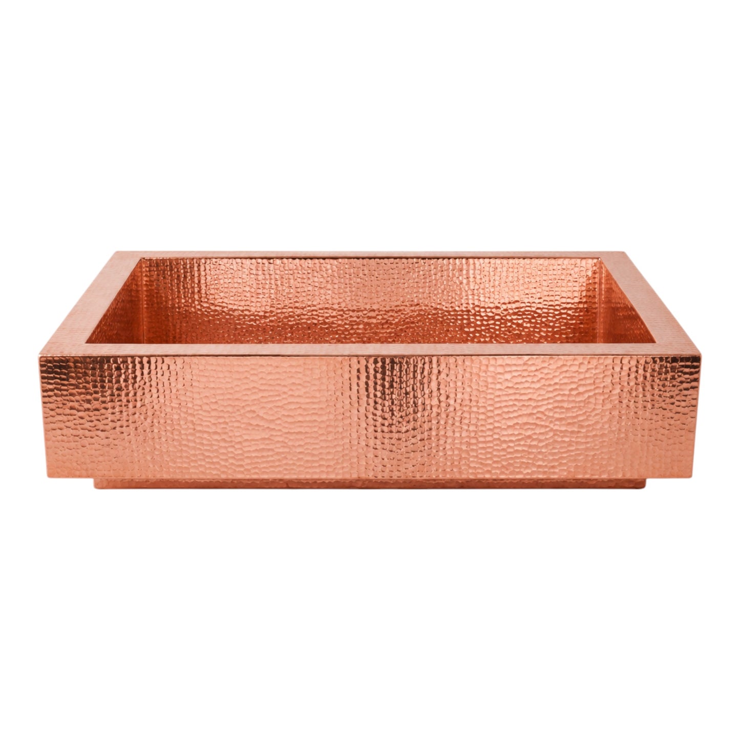 Premium Copper Farmhouse Kitchen Sink Short Apron