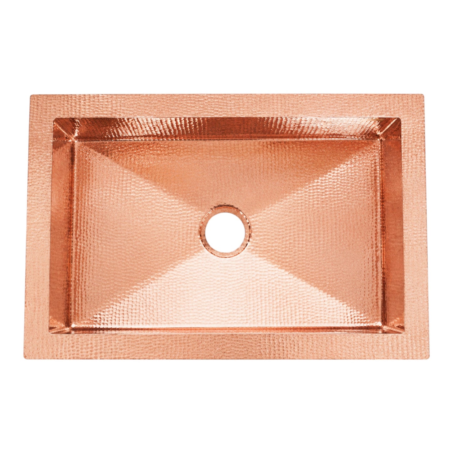 Premium Copper Farmhouse Kitchen Sink Short Apron
