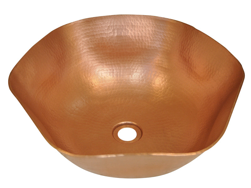 Premium Copper Hexagonal Vessel Sink