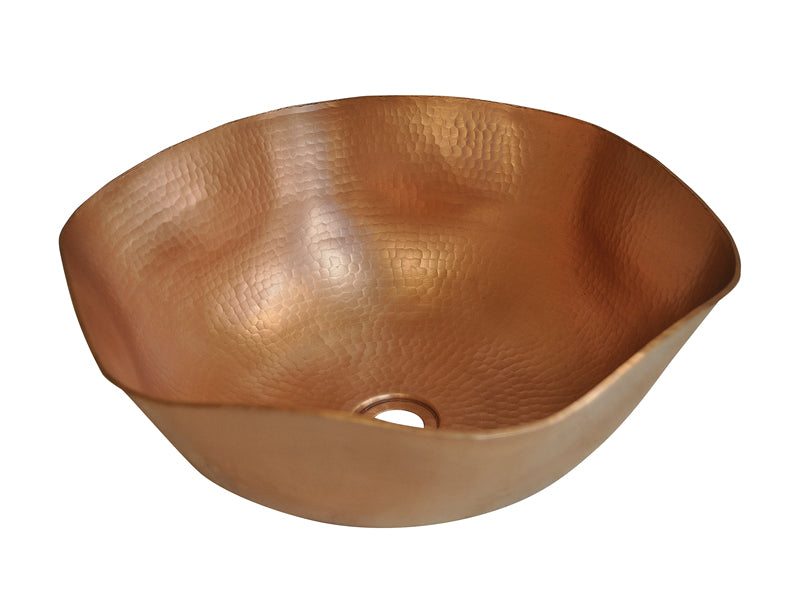 Premium Copper Hexagonal Vessel Sink