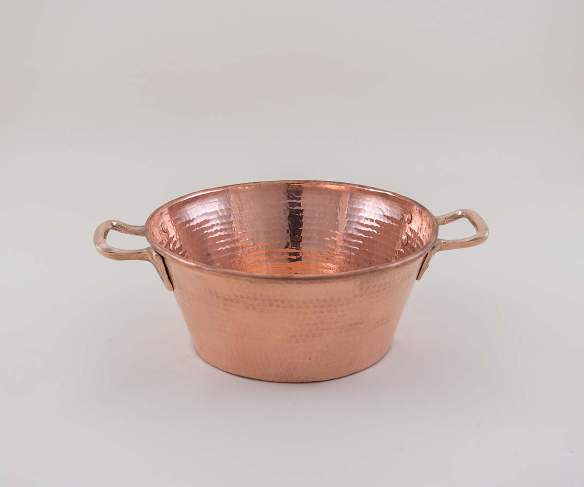 Premium Copper Cazo With Bronze Handles