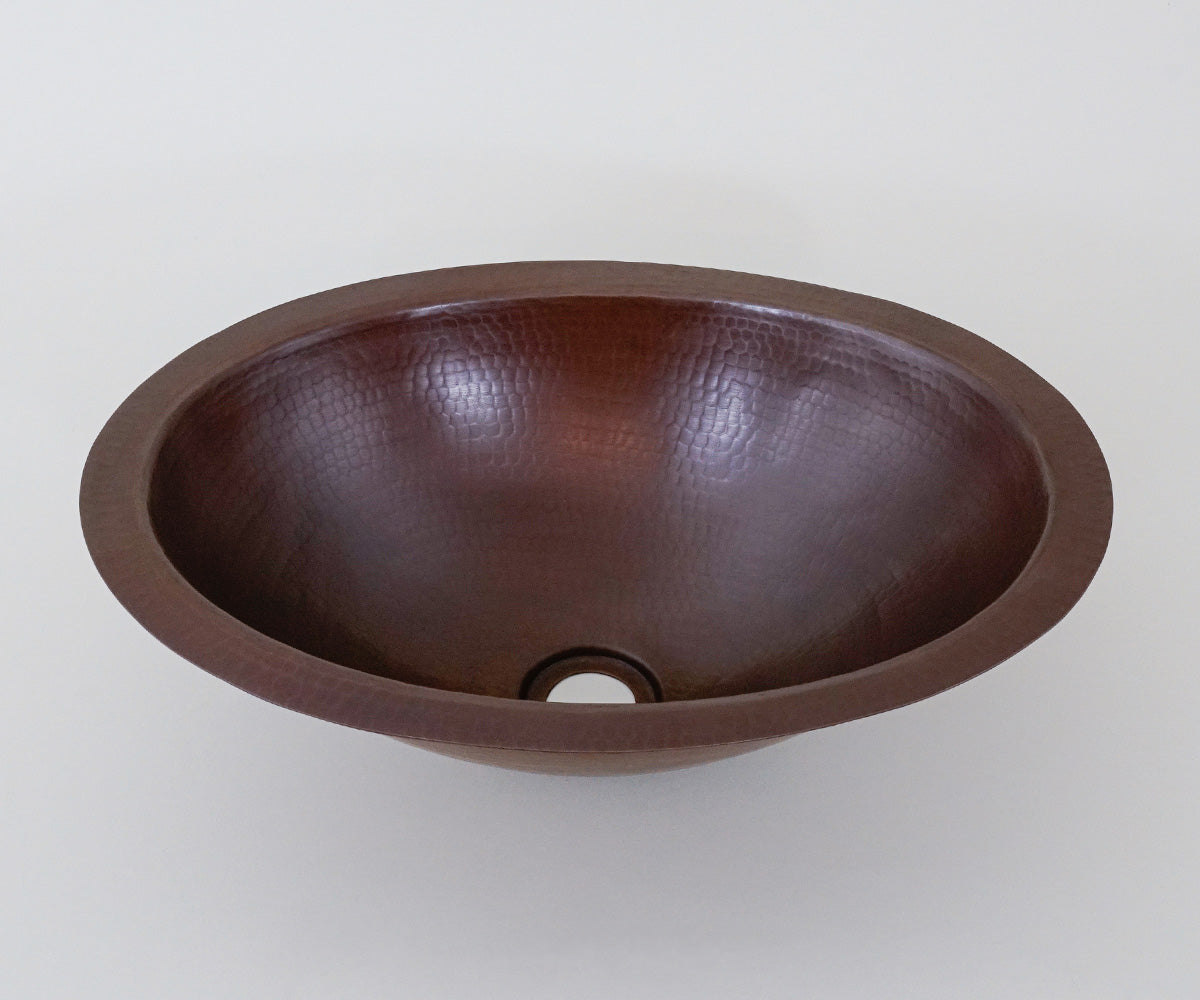 Premium Copper Oval Bath Sink