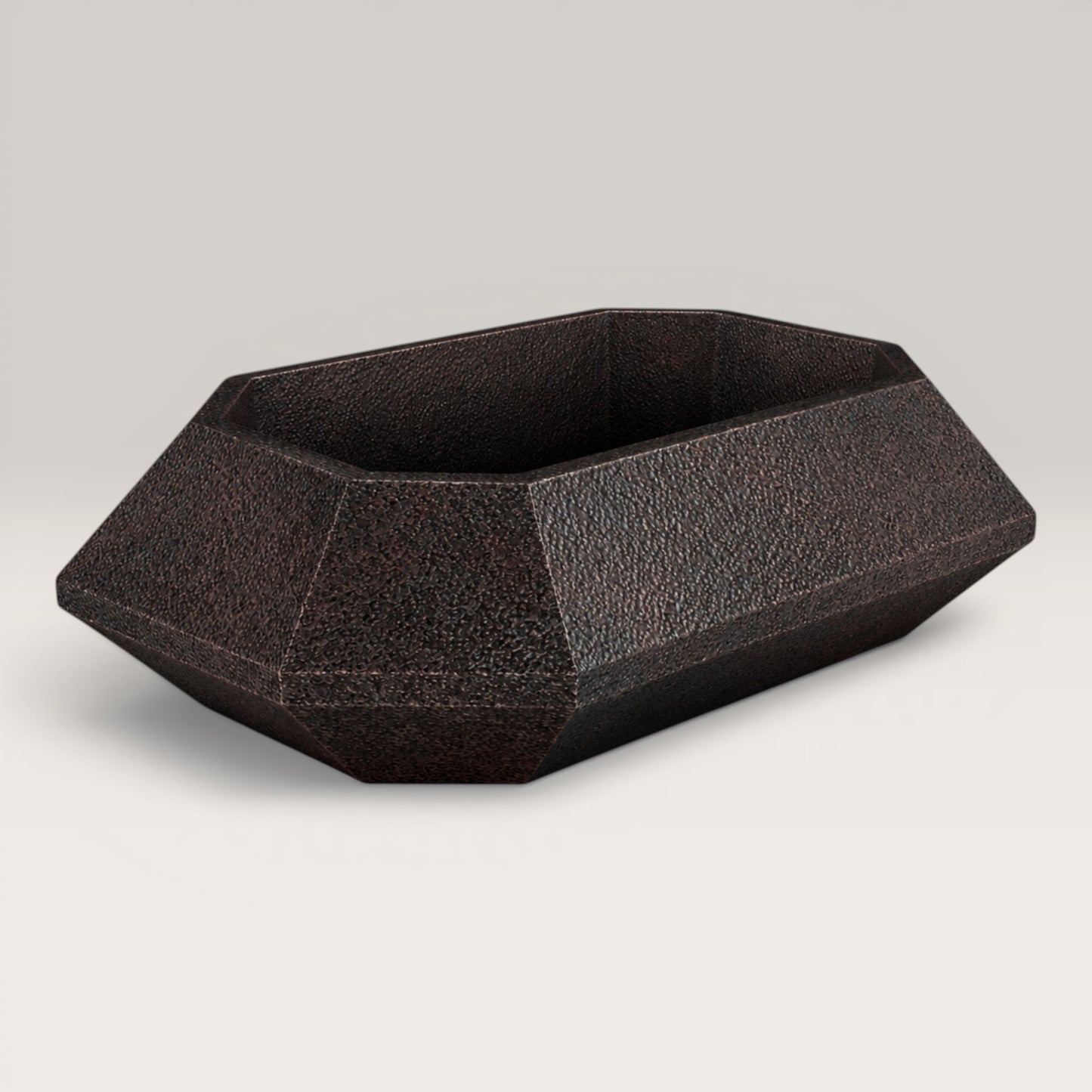 Premium Copper Volcano Vessel Sink Esmeralda Design