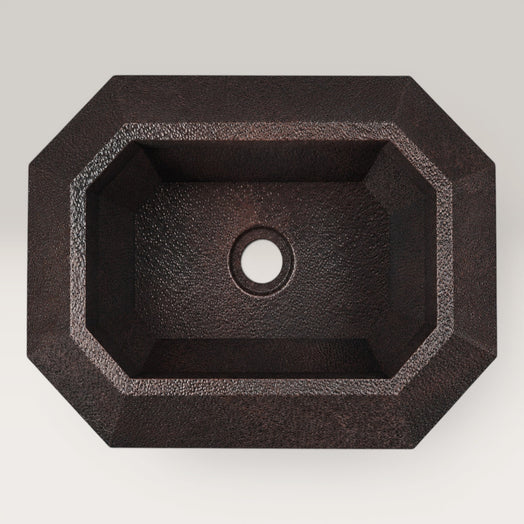 Premium Copper Volcano Vessel Sink Esmeralda Design