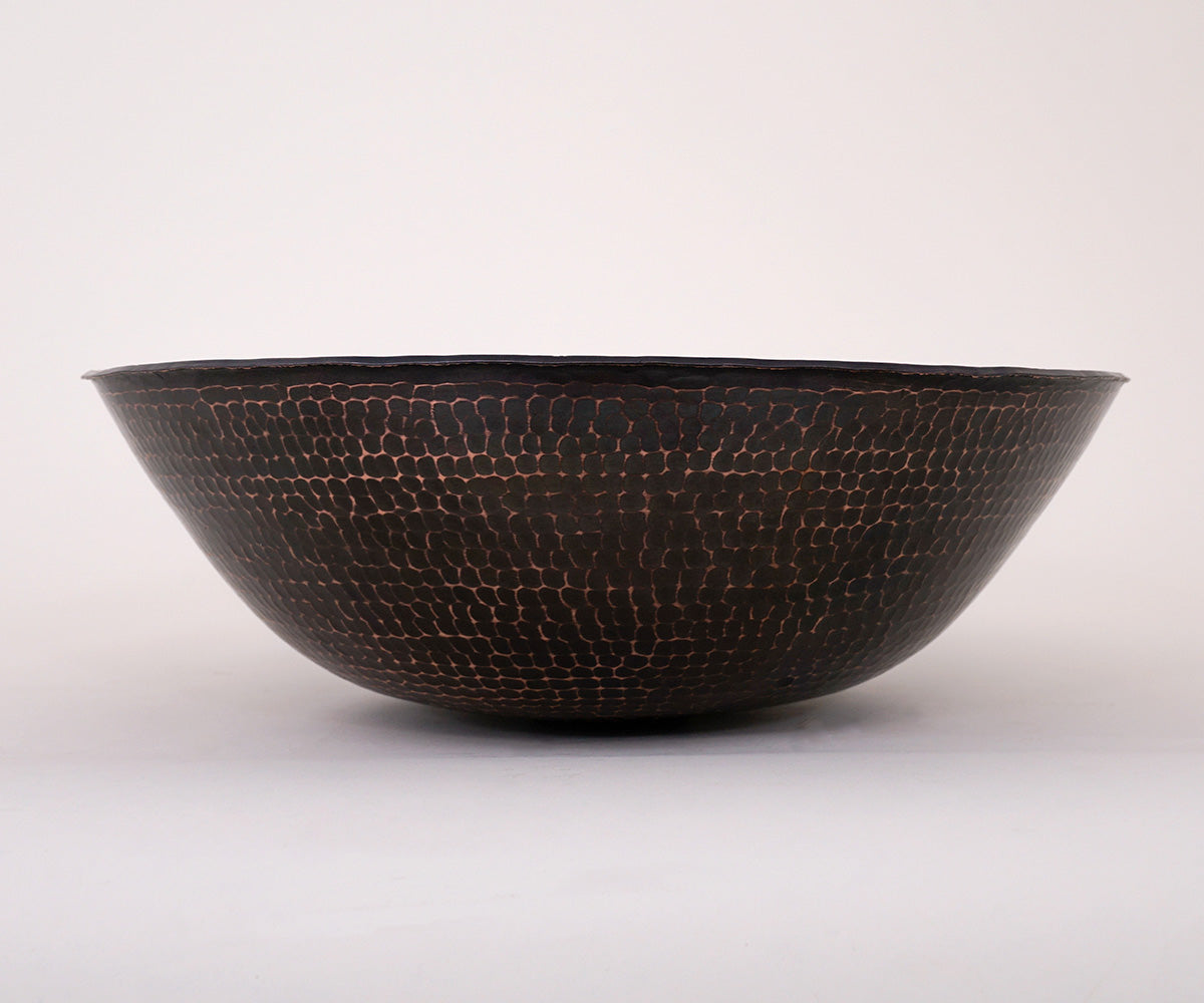 Premium Copper Round Vessel Sink Rounded Edge