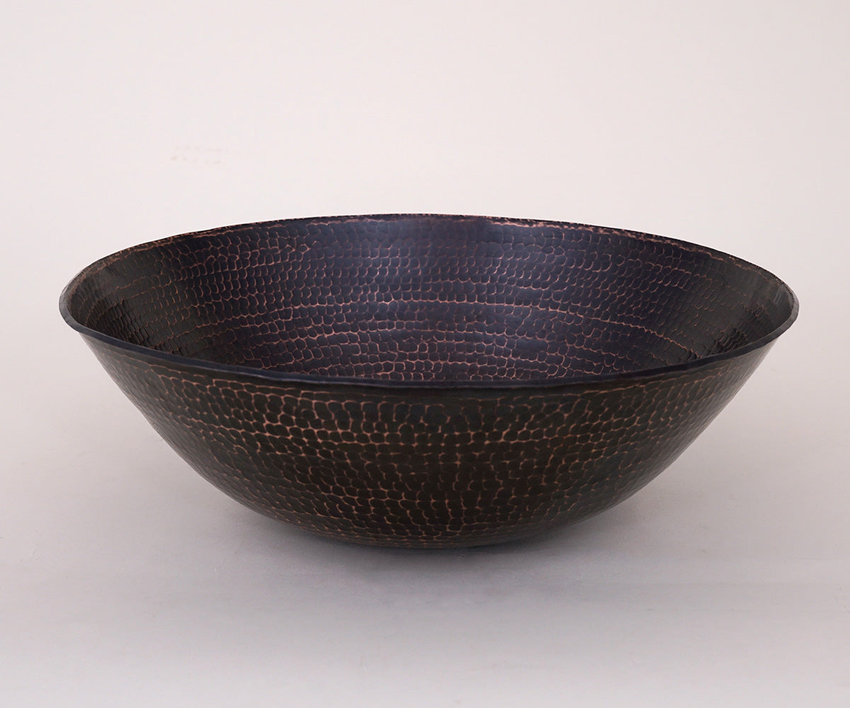 Premium Copper Round Vessel Sink Rounded Edge