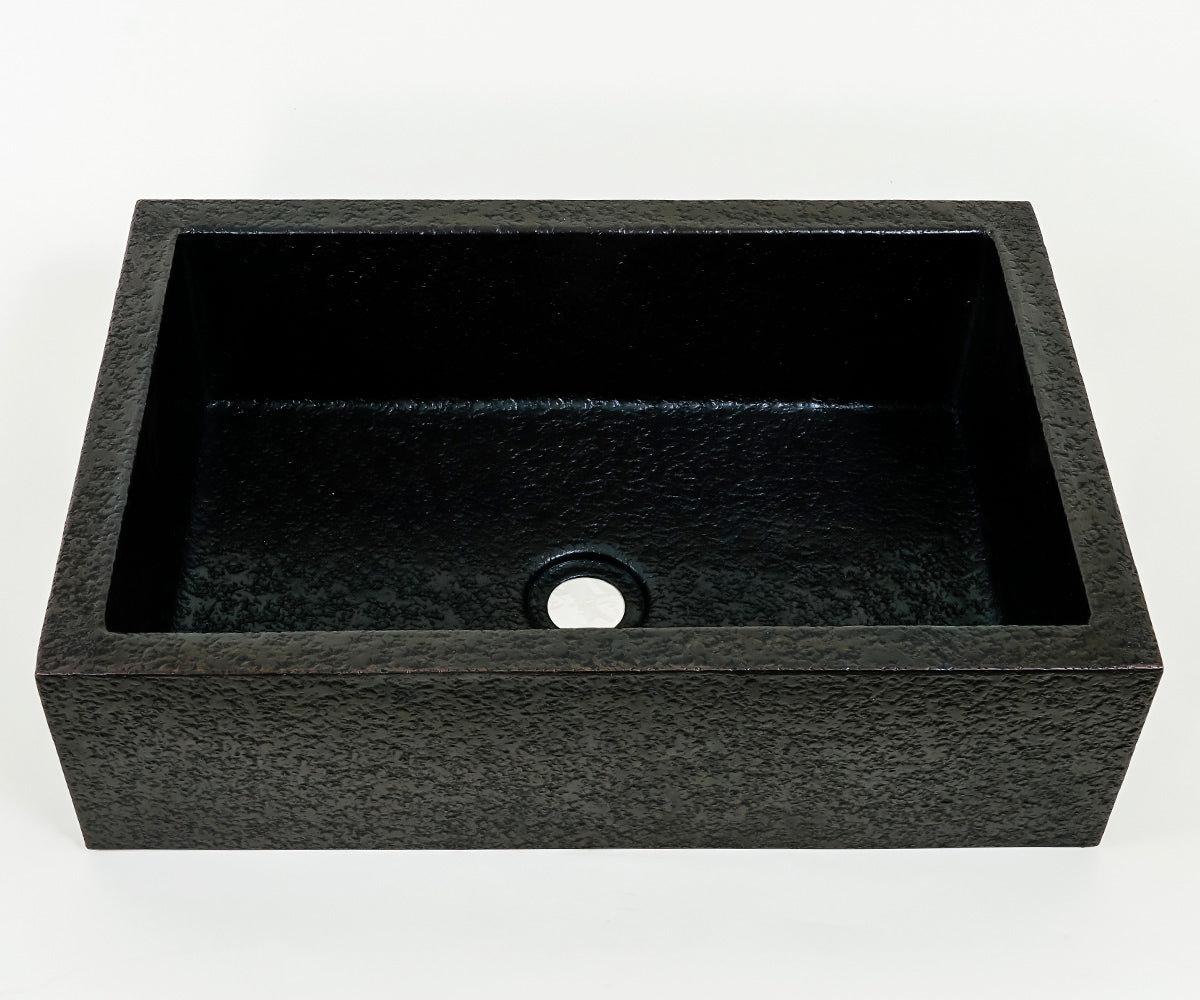 Premium Copper Volcano Rectangular Vessel Sink Tatra Design
