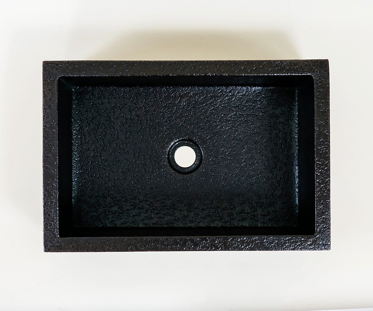 Premium Copper Volcano Rectangular Vessel Sink Tatra Design