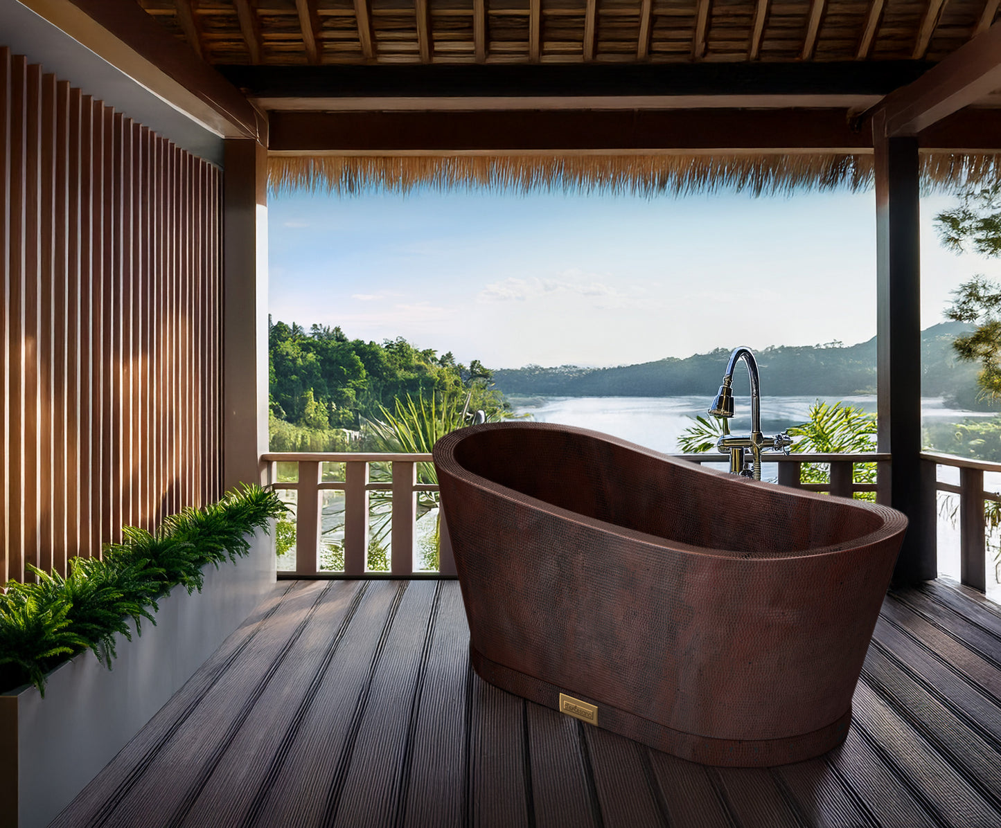Premium Copper Bathtub Cradle