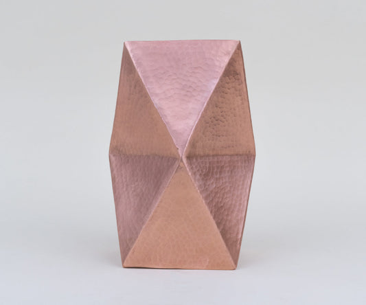Premium Copper Prism Vase