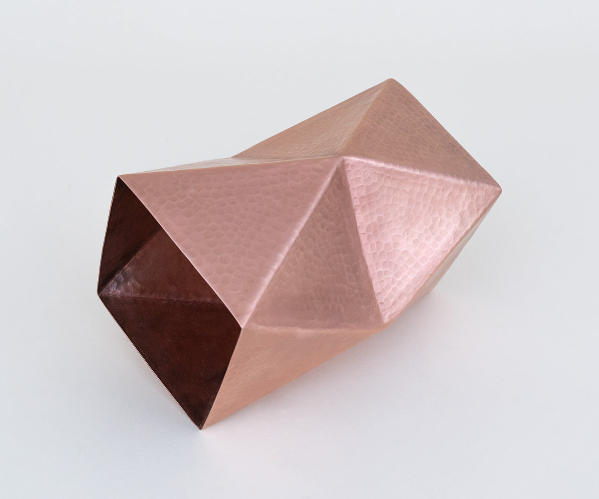 Premium Copper Prism Vase