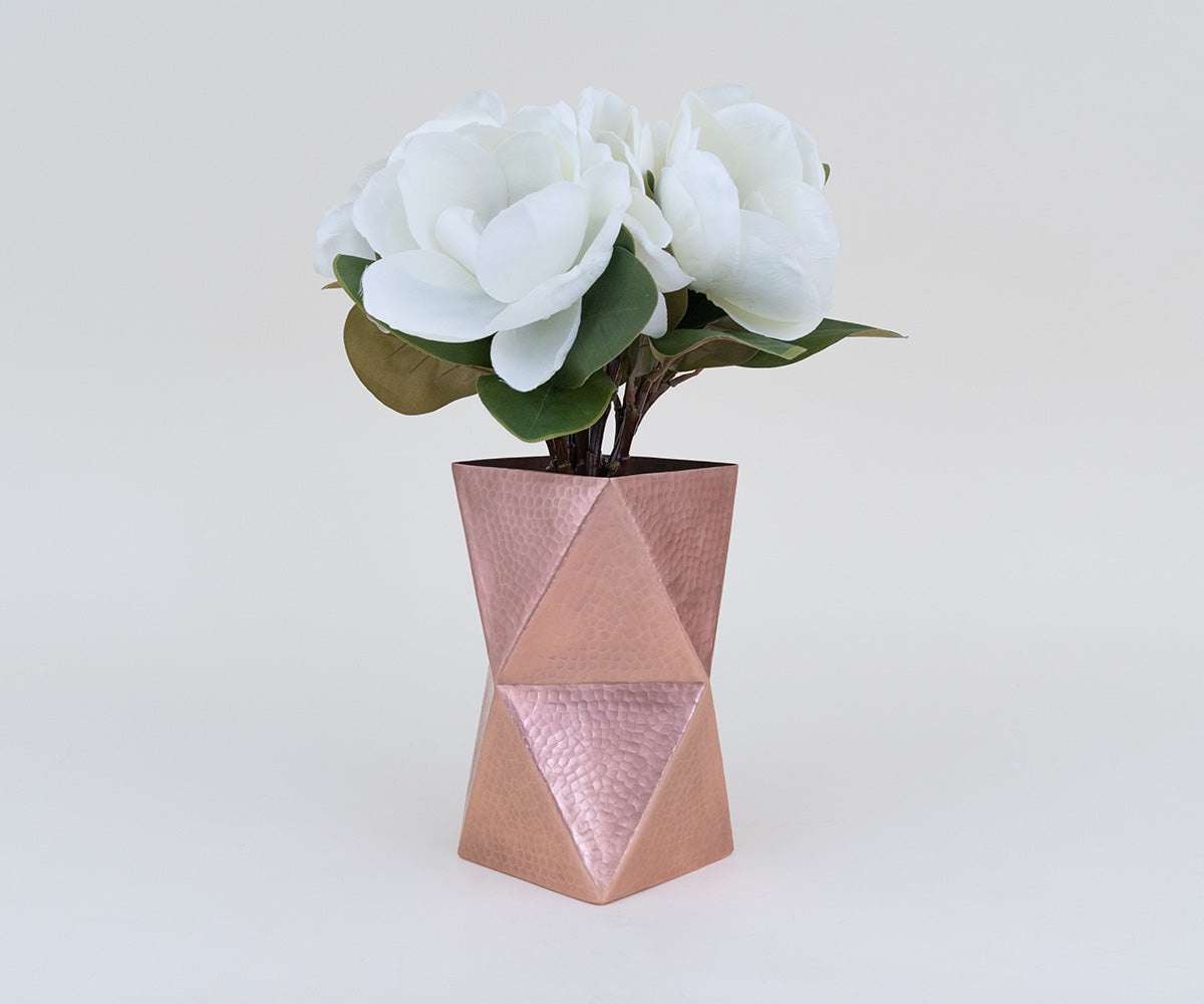 Premium Copper Prism Vase
