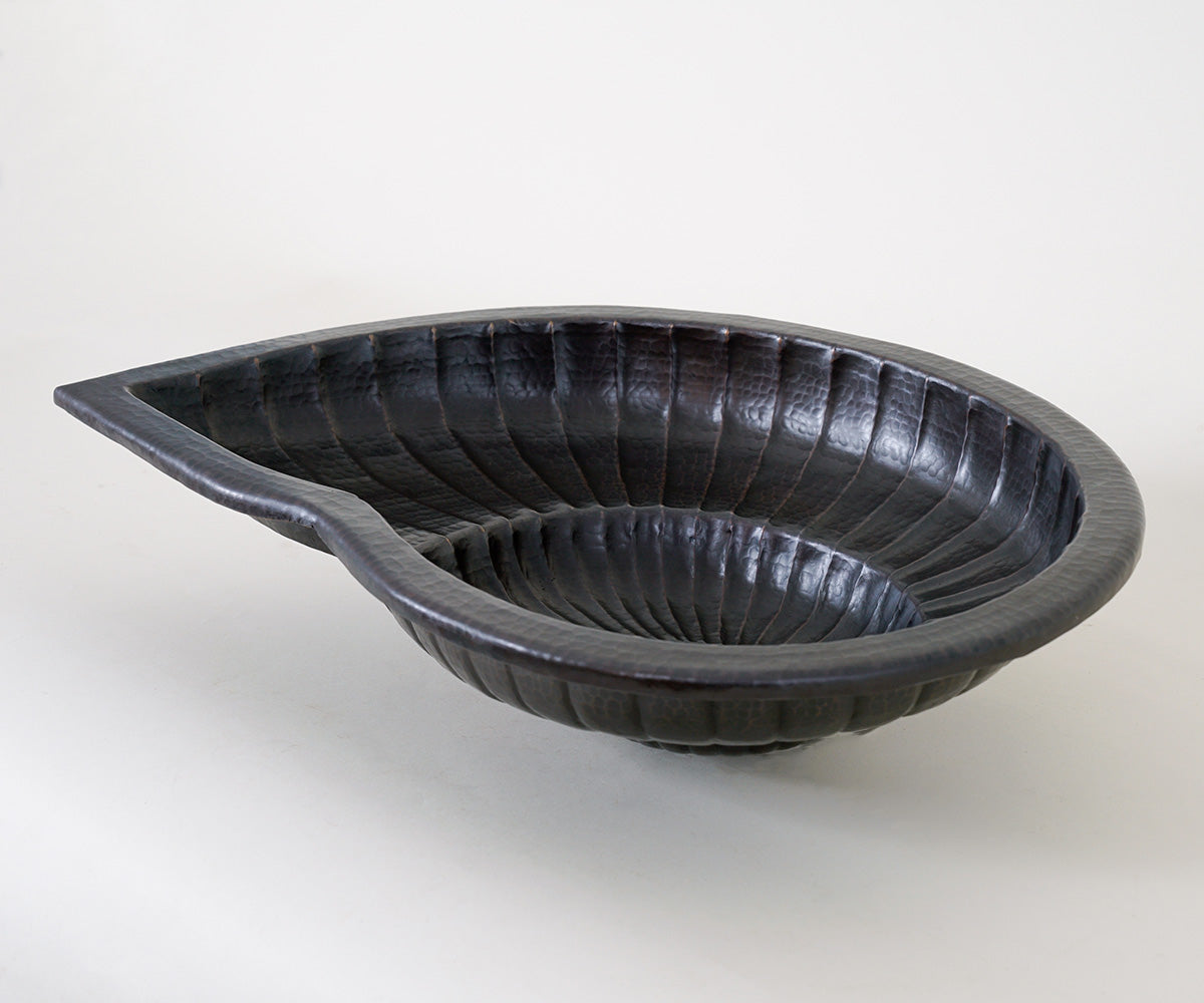 Premium Copper Special Bath Sink Nautilus Design