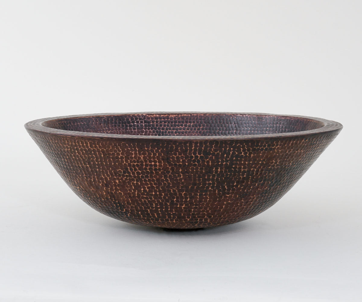 Premium Copper Oval Vessel Sink Double Wall