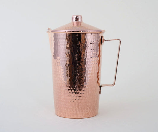 Premium Copper Pitcher With Lid