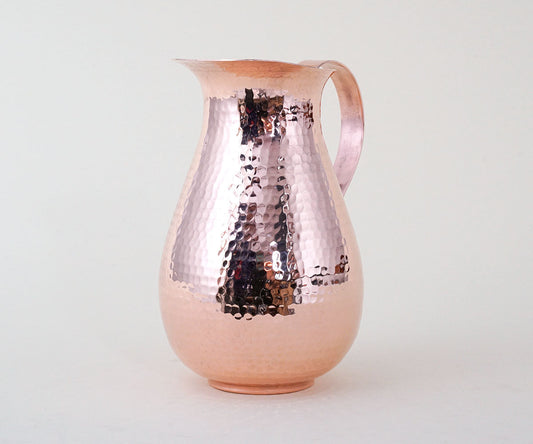 Premium Copper Flat Handle Pitcher