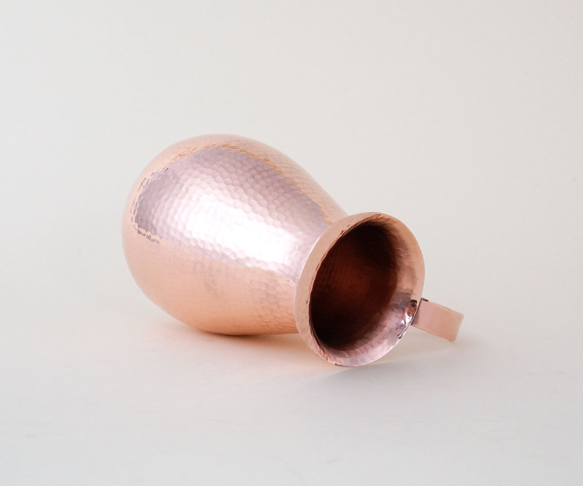 Premium Copper Flat Handle Pitcher