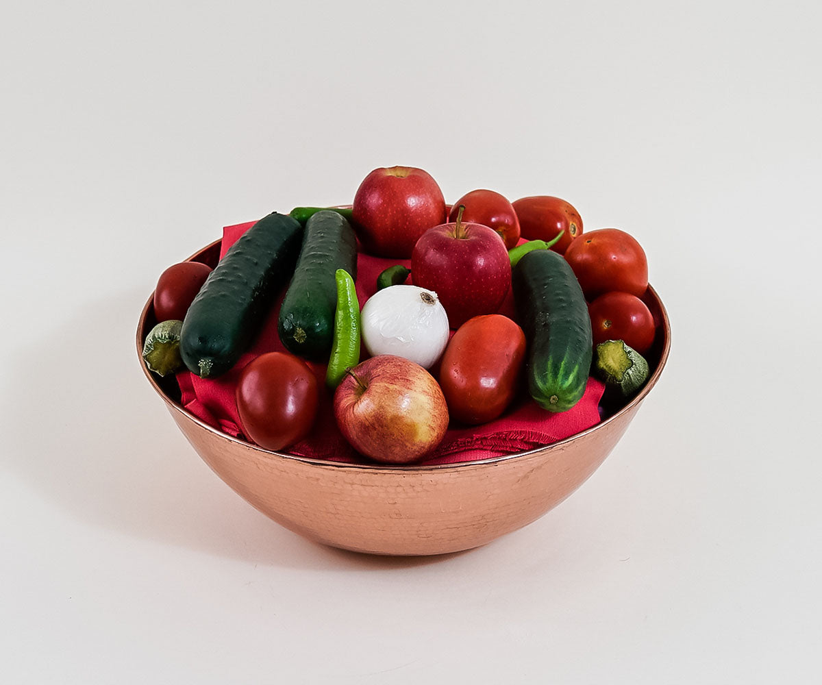 Premium Copper Fruit Bowl