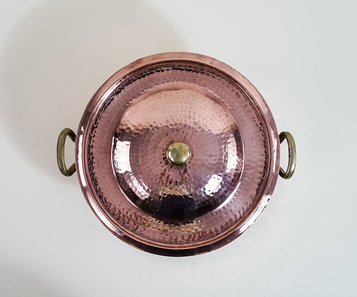 Premium Copper Large Stock Pot