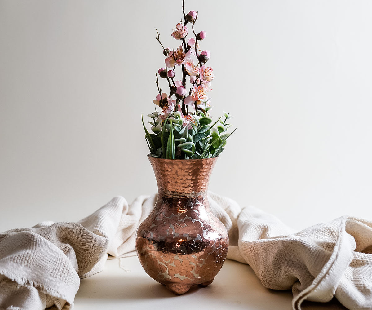 Premium Copper Valencia Plated Vase