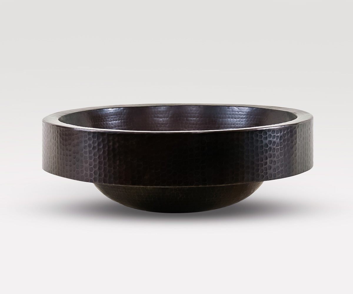 Premium Copper Oval Special Bath Sink With Apron