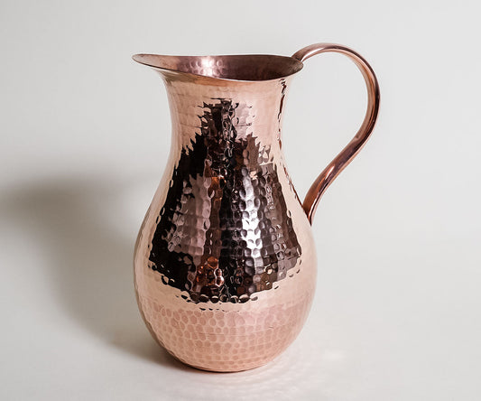 Premium Copper Round Handle Pitcher