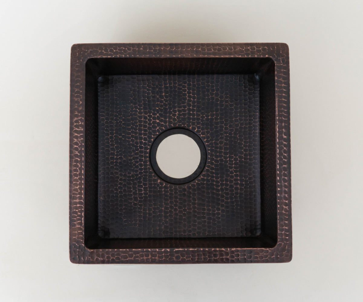 Premium Copper Square Base Bar Sink