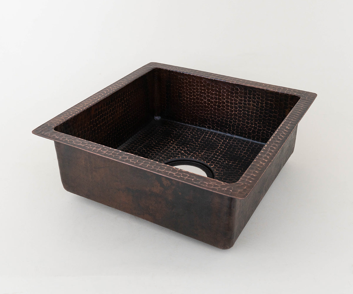 Premium Copper Square Base Bar Sink