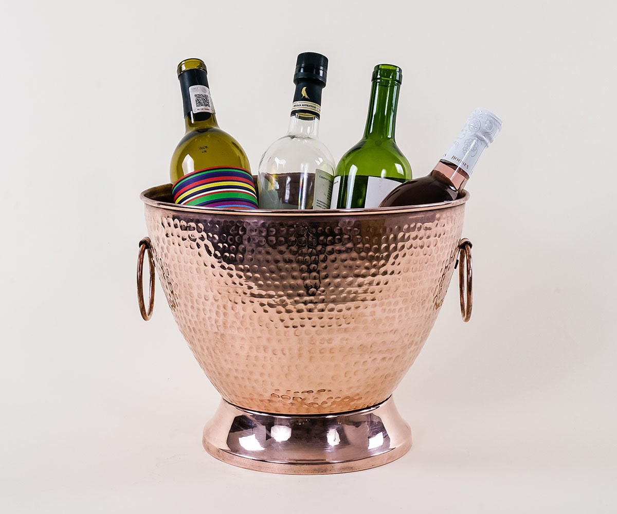 Premium Copper Round Handles Cooler