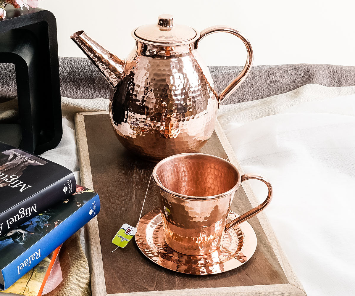 Premium Copper Cone Cup Set - Available in 4, 6, or 8 Pieces