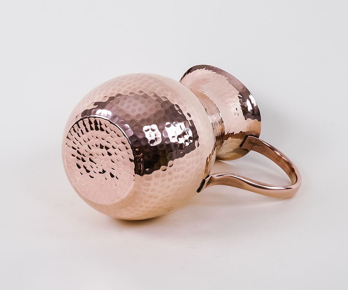 Premium Copper Round Handle Pitcher