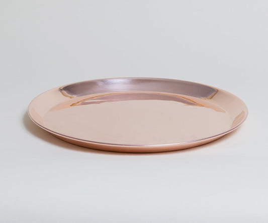 Premium Copper Round Smooth Tray