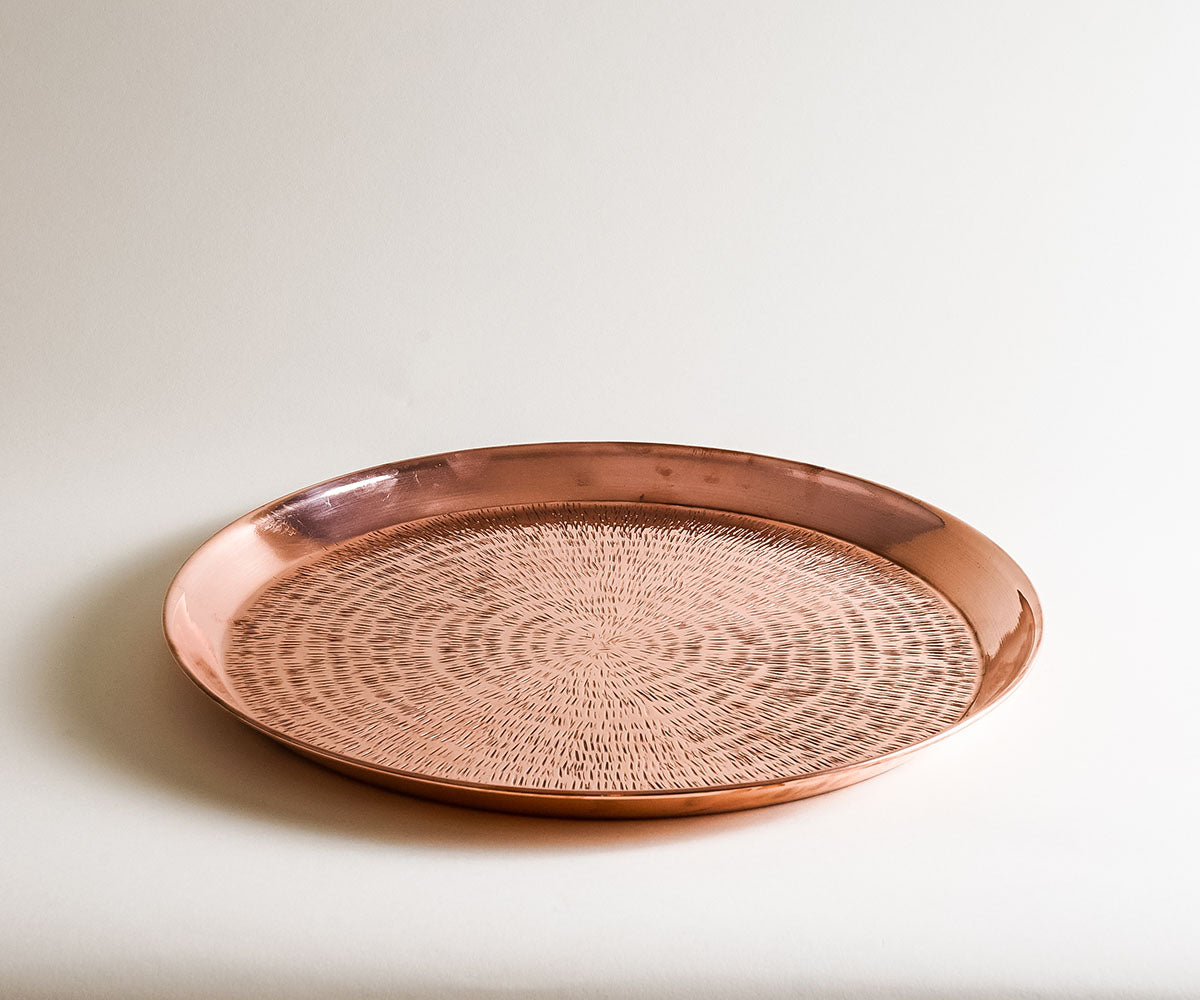 Premium Copper Round Sand Tray