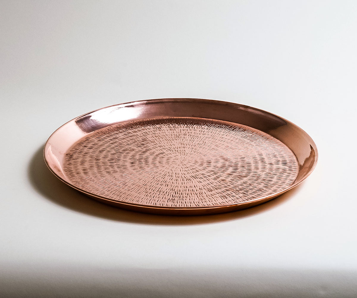 Premium Copper Round Sand Tray