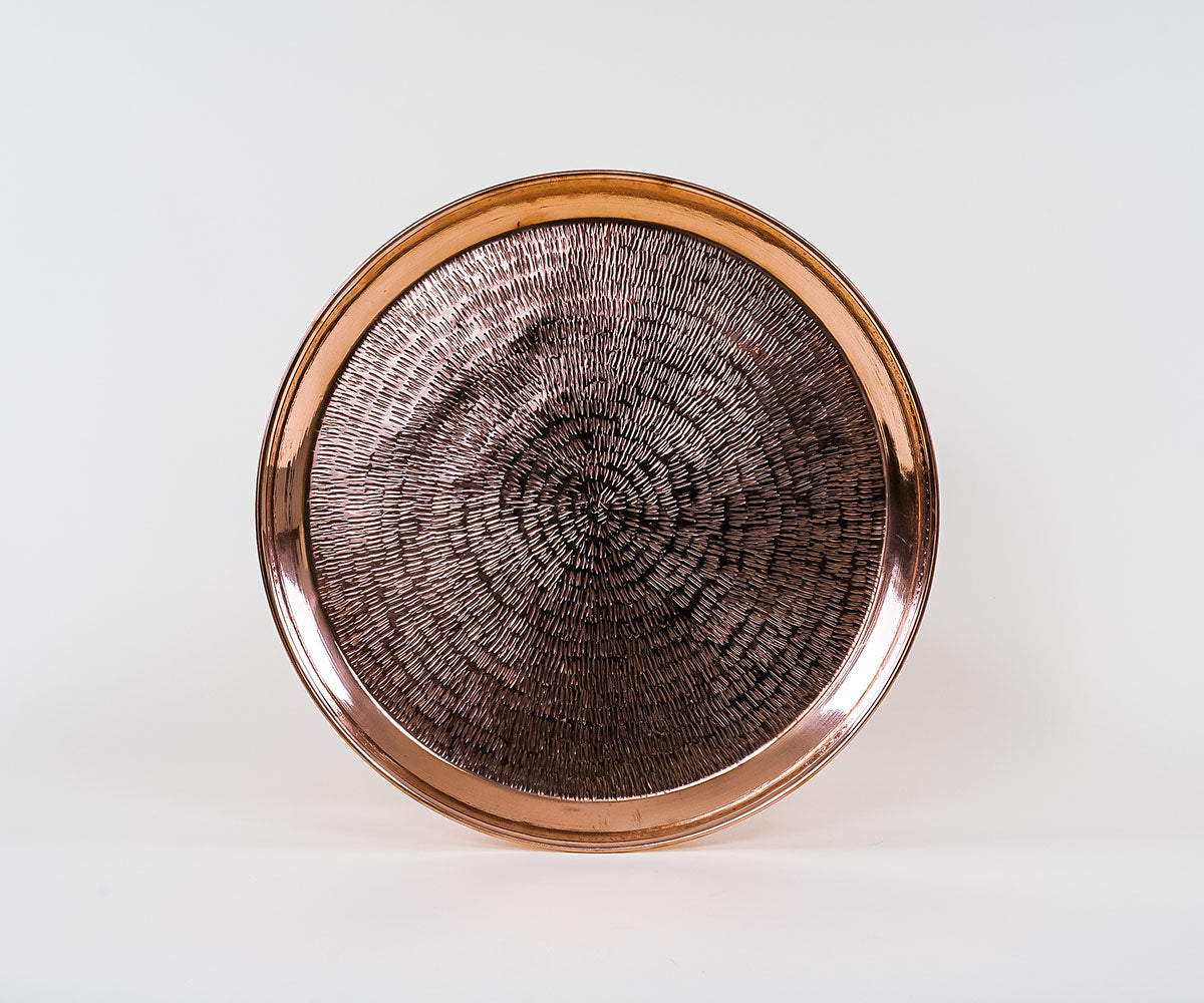 Premium Copper Round Sand Tray