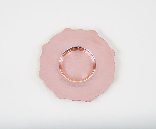 Premium Copper English Dessert Plate  Set - Available in 4, 6, or 8 Pieces