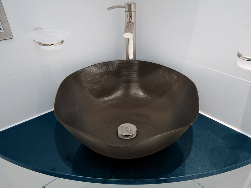 Premium Copper Hexagonal Vessel Sink