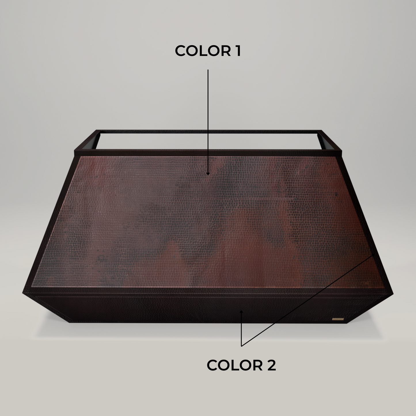 Premium Copper Range Hood Wall Mount Altiplano