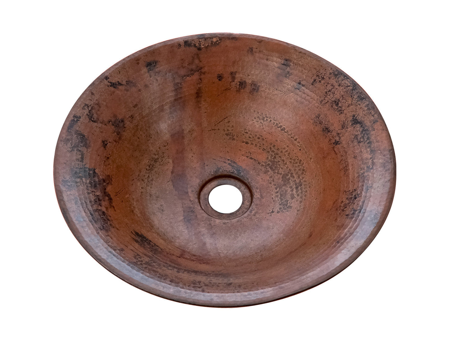 Premium Copper Round Special Bath Sink Canoa Design