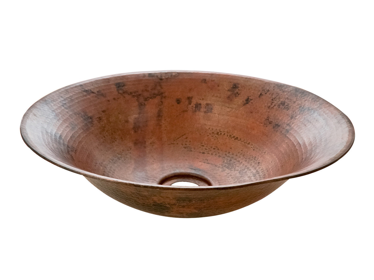 Premium Copper Round Special Bath Sink Canoa Design
