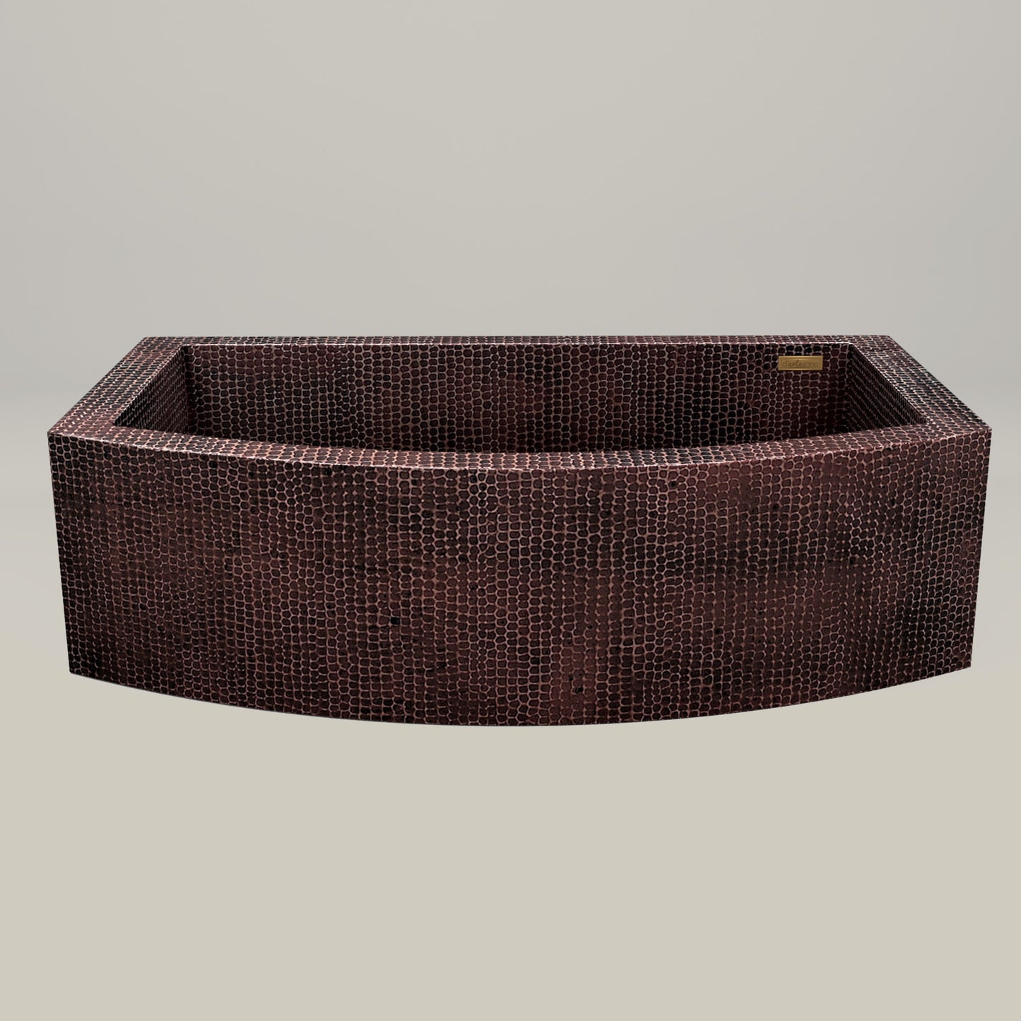 Premium Copper Farmhouse Round Apron Kitchen Sink