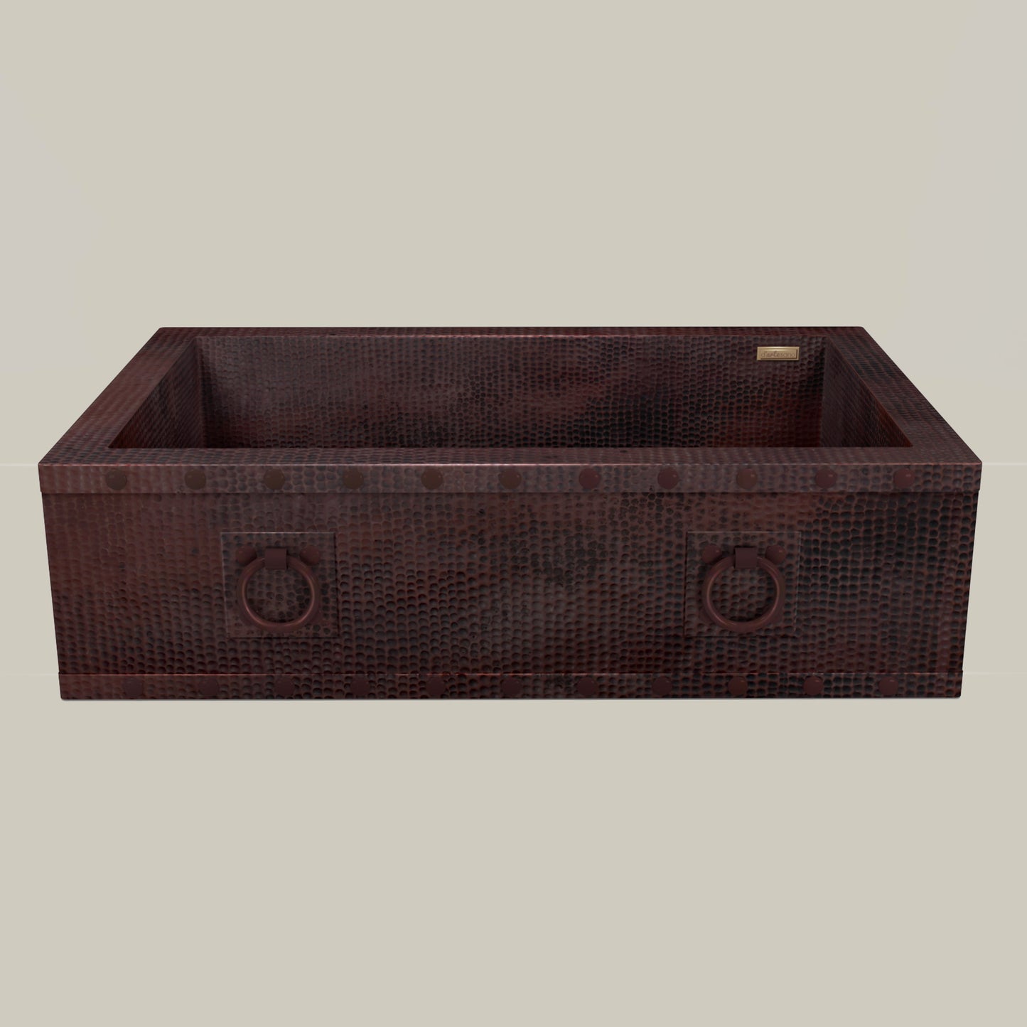 Premium Copper Farmhouse Kitchen Sink Rings Design