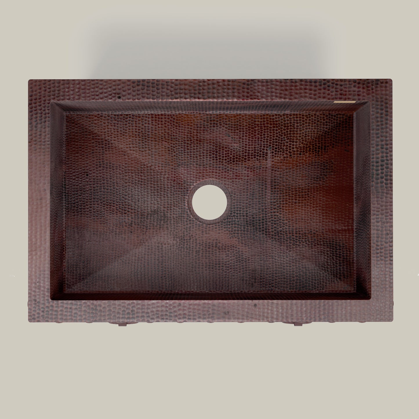 Premium Copper Farmhouse Kitchen Sink Rings Design