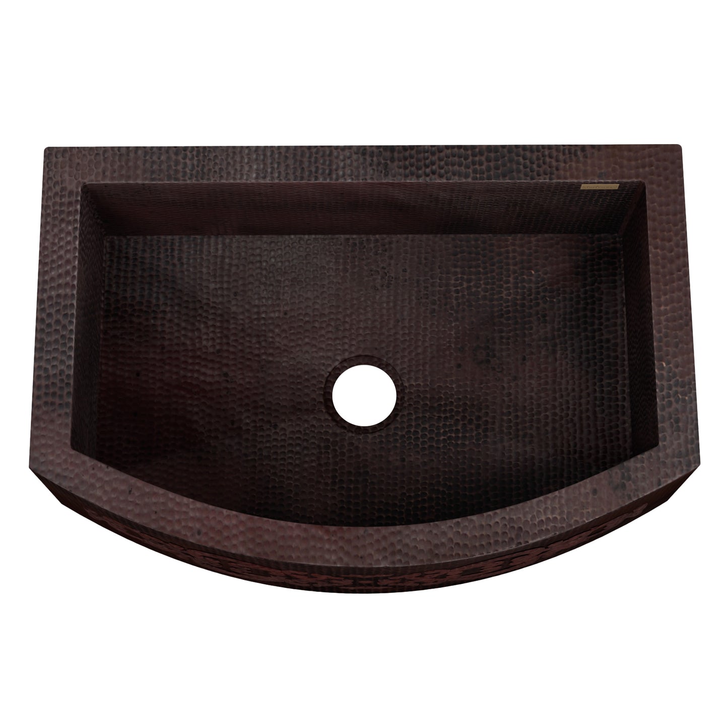 Premium Copper Farmhouse Round Apron Kitchen Sink With Design