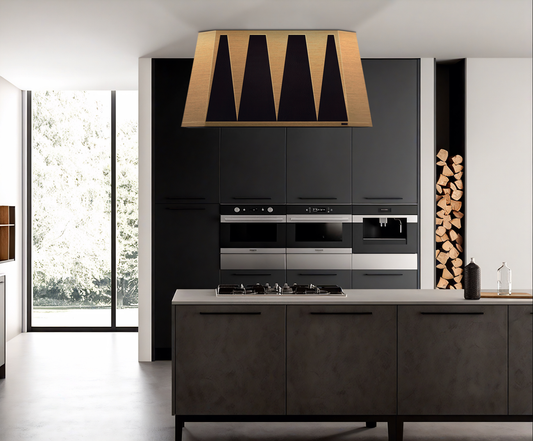 Premium Brass-Copper Range Hood Island Mount Aztek